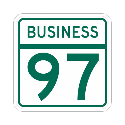 MD Route 97 Business (Maryland) (Road Sign) STICKER Vinyl Kiss-Cut Decal