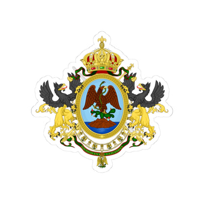 Coat of Arms Second Mexican Empire - STICKER Vinyl Kiss-Cut Decal