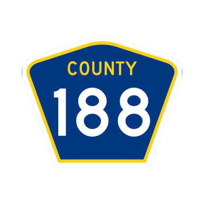 County 188 MN (Minnesota) (Road Sign) STICKER Vinyl Kiss-Cut Decal