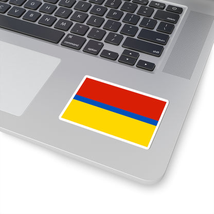 Flag of Staropoltavsky rayon Volgograd oblast (Russia) STICKER Vinyl Kiss-Cut Decal