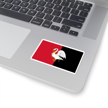 County Flag of Buckinghamshire (England) STICKER Vinyl Kiss-Cut Decal