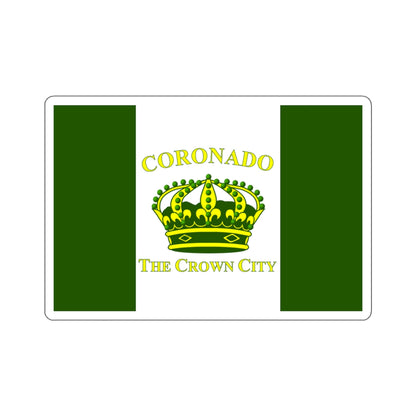 Flag of Coronado, California - STICKER Vinyl Kiss-Cut Decal