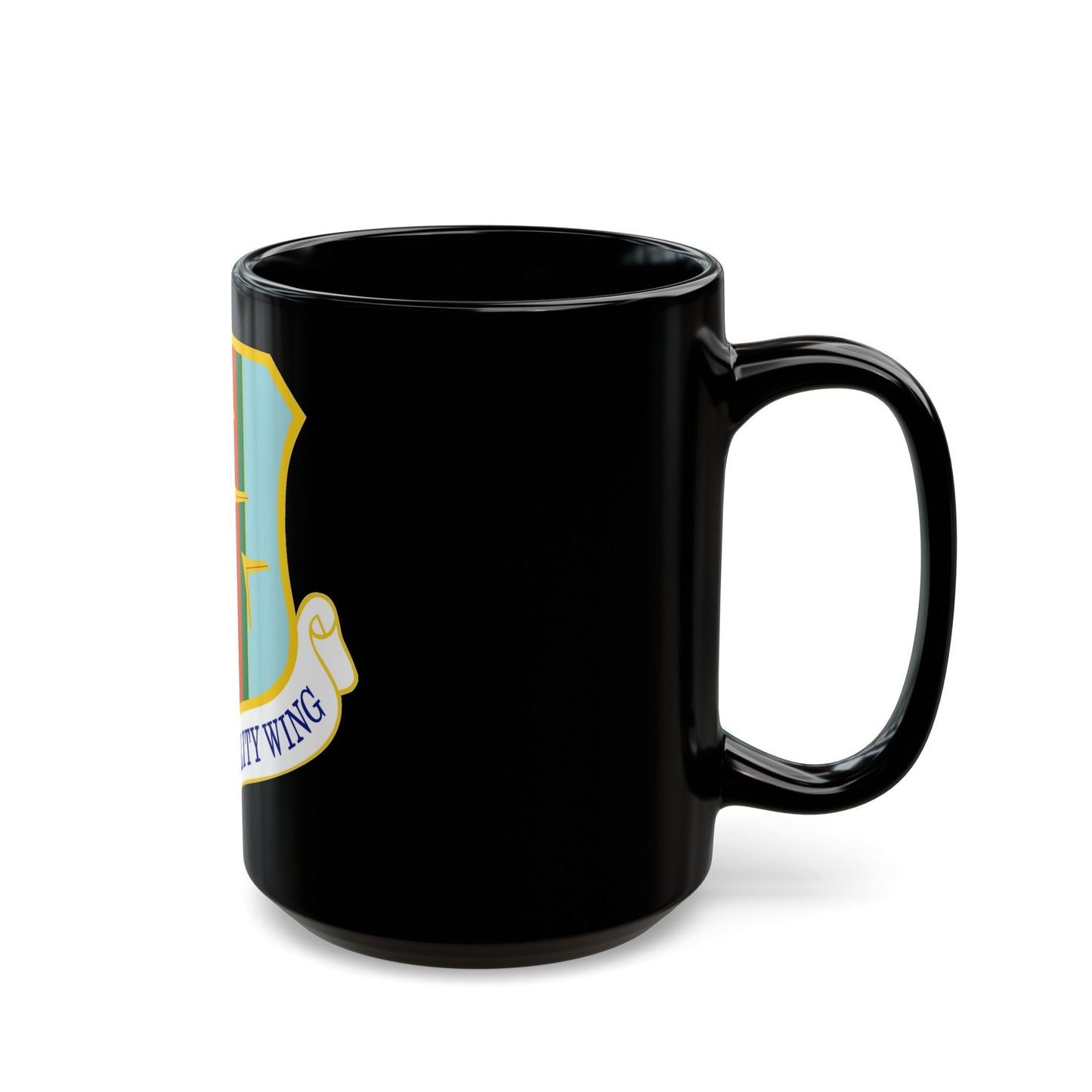 60th Air Mobility Wing (U.S. Air Force) Black Coffee Mug-The Sticker Space