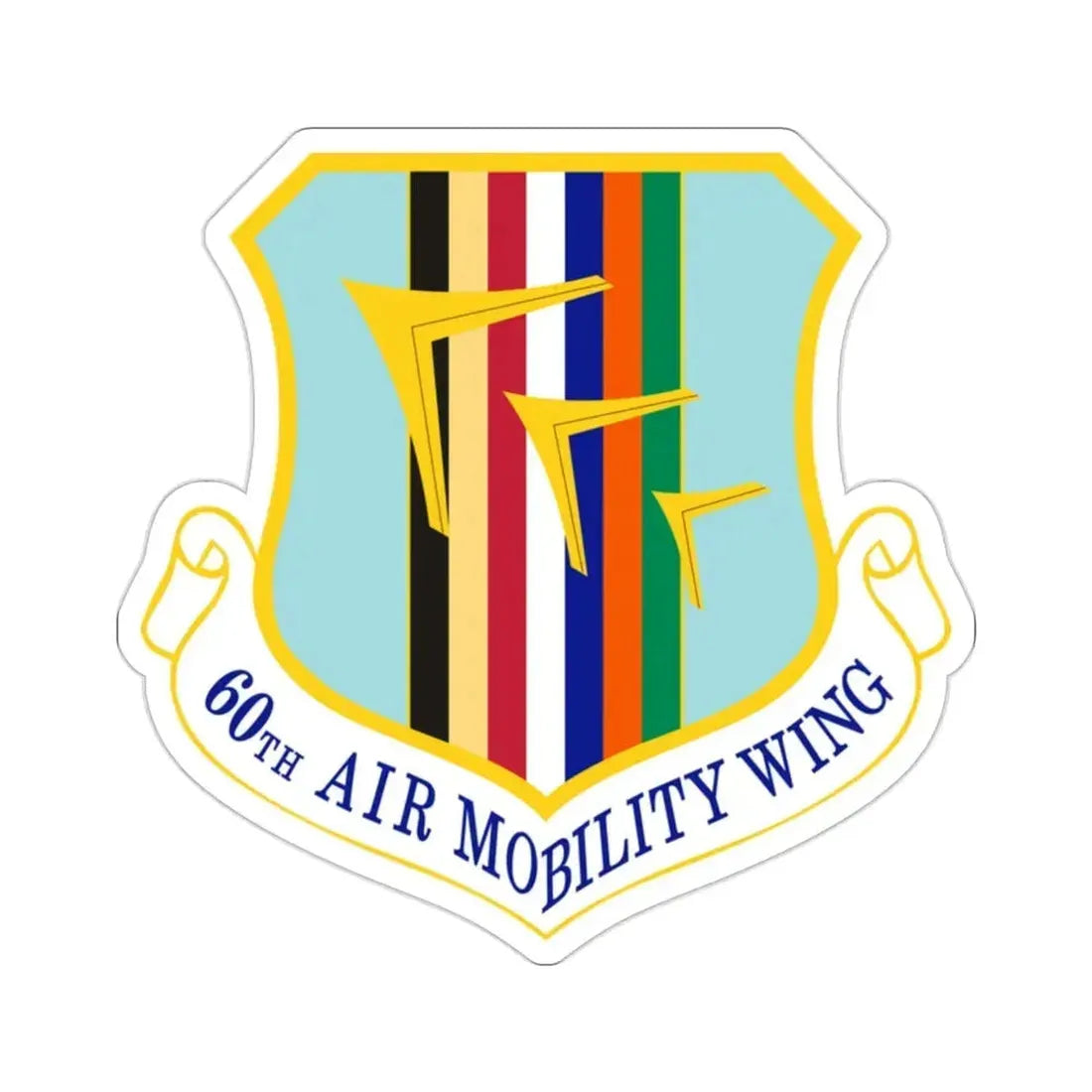 60th Air Mobility Wing (U.S. Air Force) STICKER Vinyl Die-Cut Decal 2 Inch - The Sticker Space