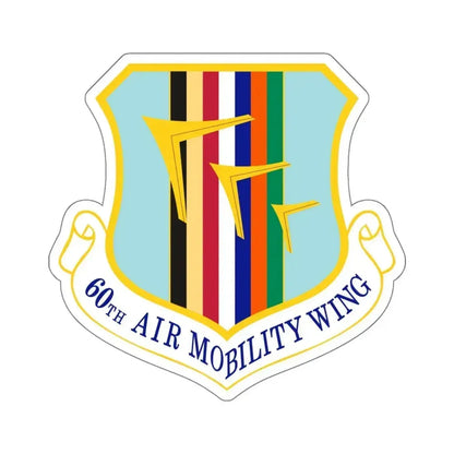 60th Air Mobility Wing (U.S. Air Force) STICKER Vinyl Kiss-Cut Decal 6 Inch White - The Sticker Space