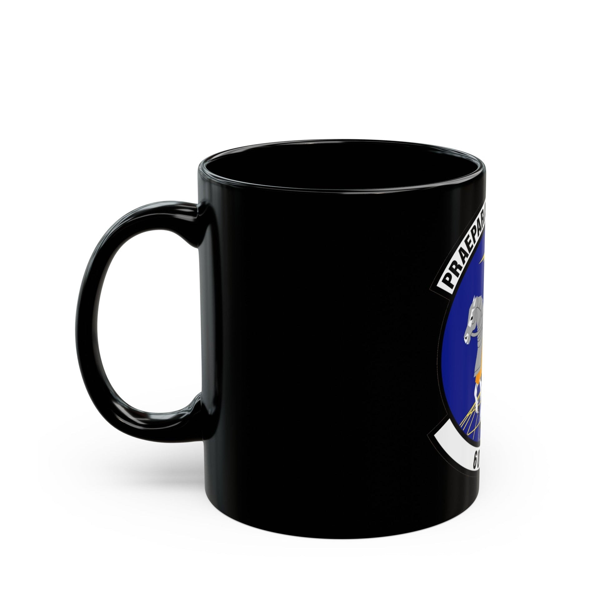 60th Aircraft Maintenance Squadron (U.S. Air Force) Black Coffee Mug-The Sticker Space