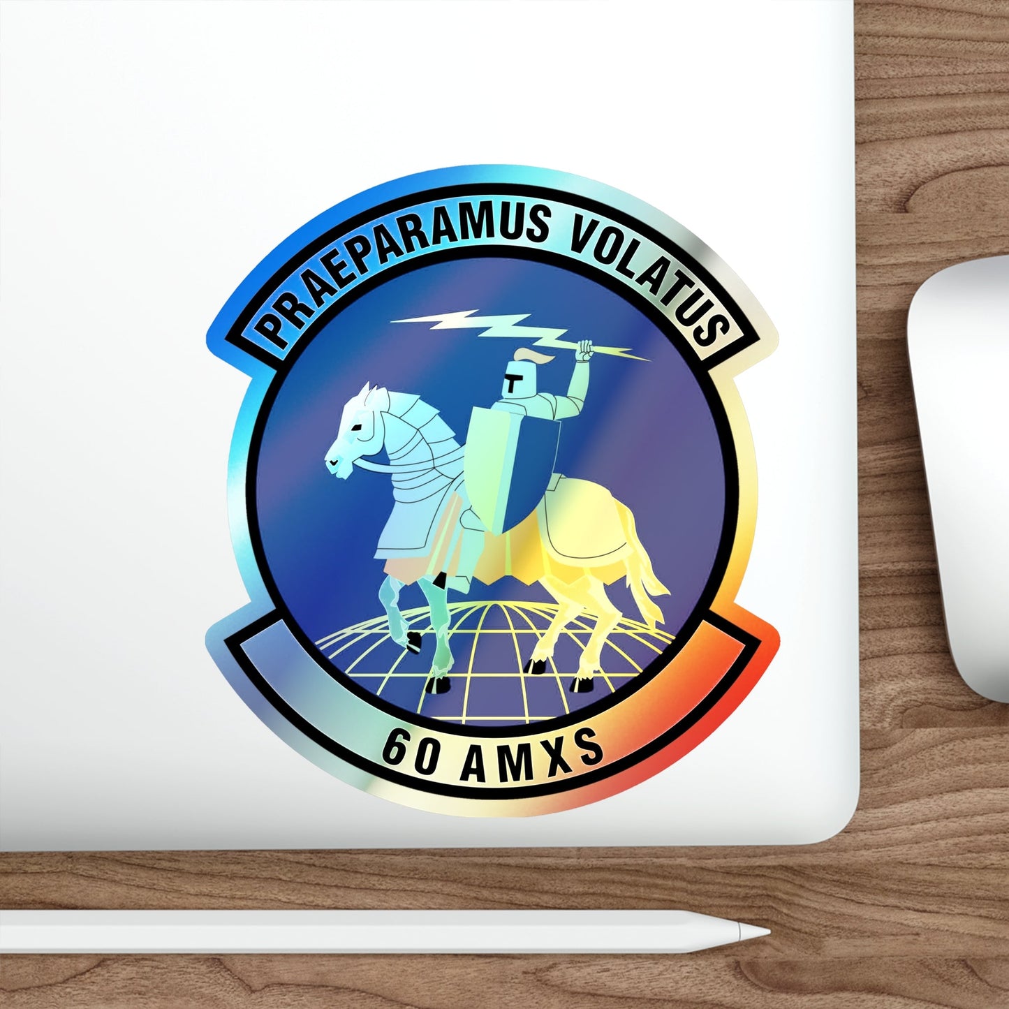 60th Aircraft Maintenance Squadron (U.S. Air Force) Holographic STICKER Die-Cut Vinyl Decal-The Sticker Space