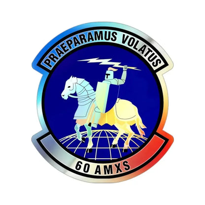 60th Aircraft Maintenance Squadron (U.S. Air Force) Holographic STICKER Die-Cut Vinyl Decal - The Sticker Space