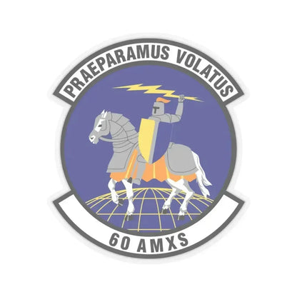 60th Aircraft Maintenance Squadron (U.S. Air Force) STICKER Vinyl Kiss-Cut Decal 3 Inch Transparent - The Sticker Space