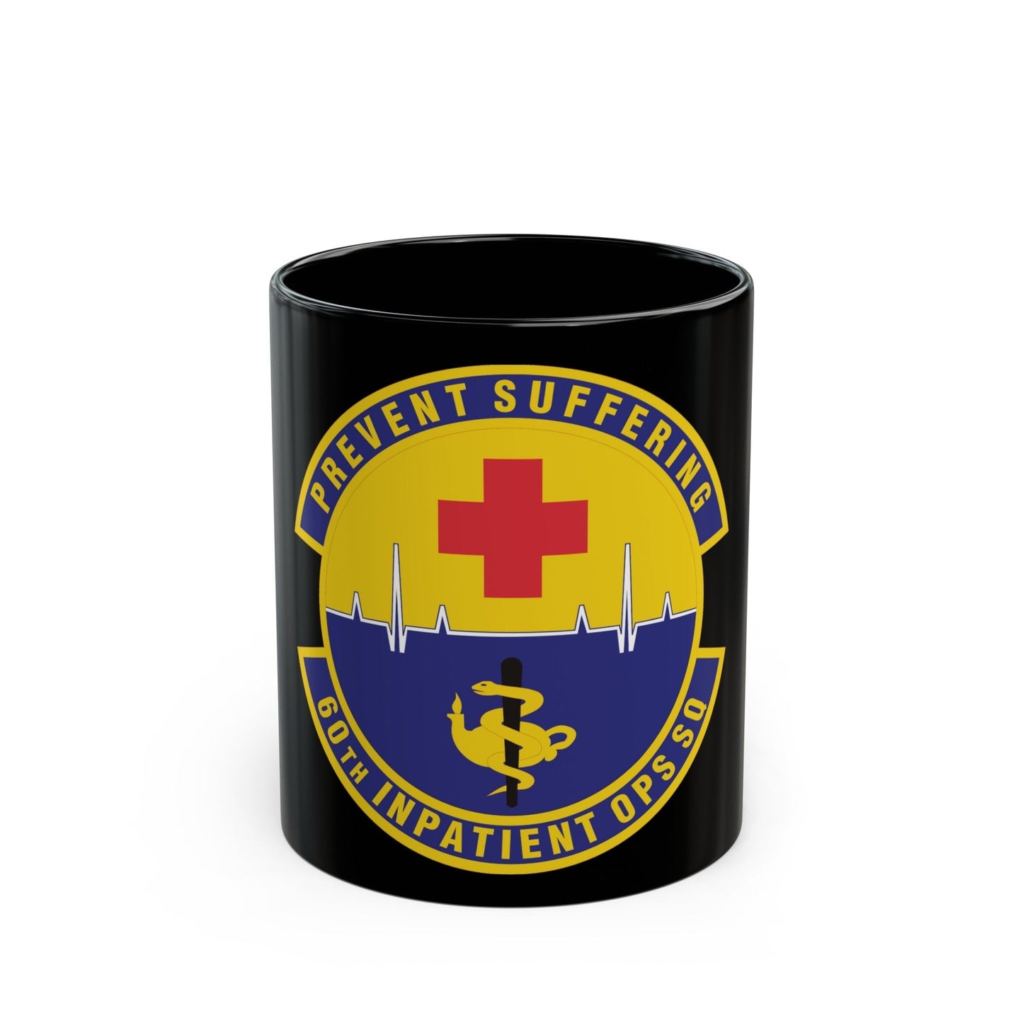 60th Inpatient Operations Squadron (U.S. Air Force) Black Coffee Mug-11oz-The Sticker Space