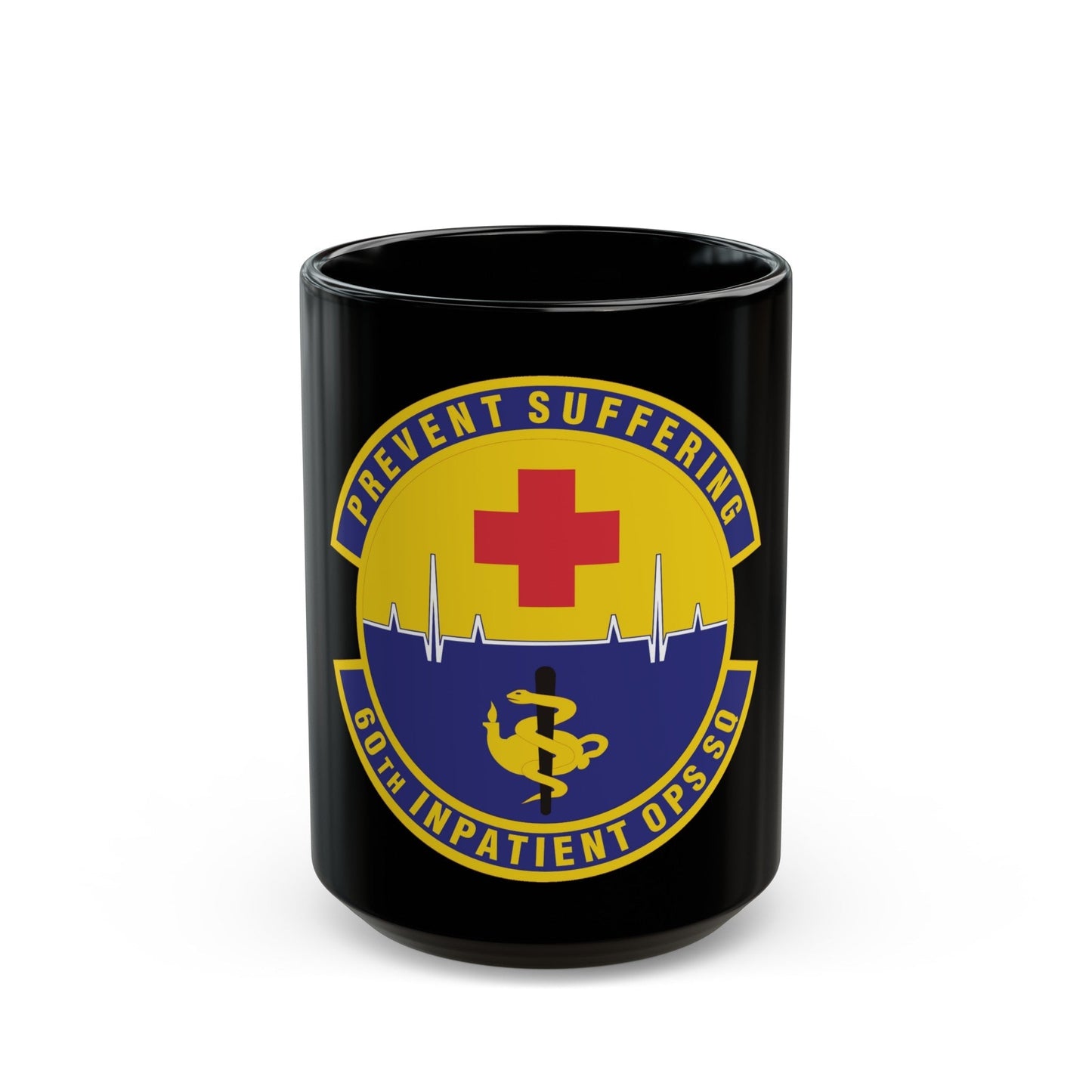 60th Inpatient Operations Squadron (U.S. Air Force) Black Coffee Mug-15oz-The Sticker Space