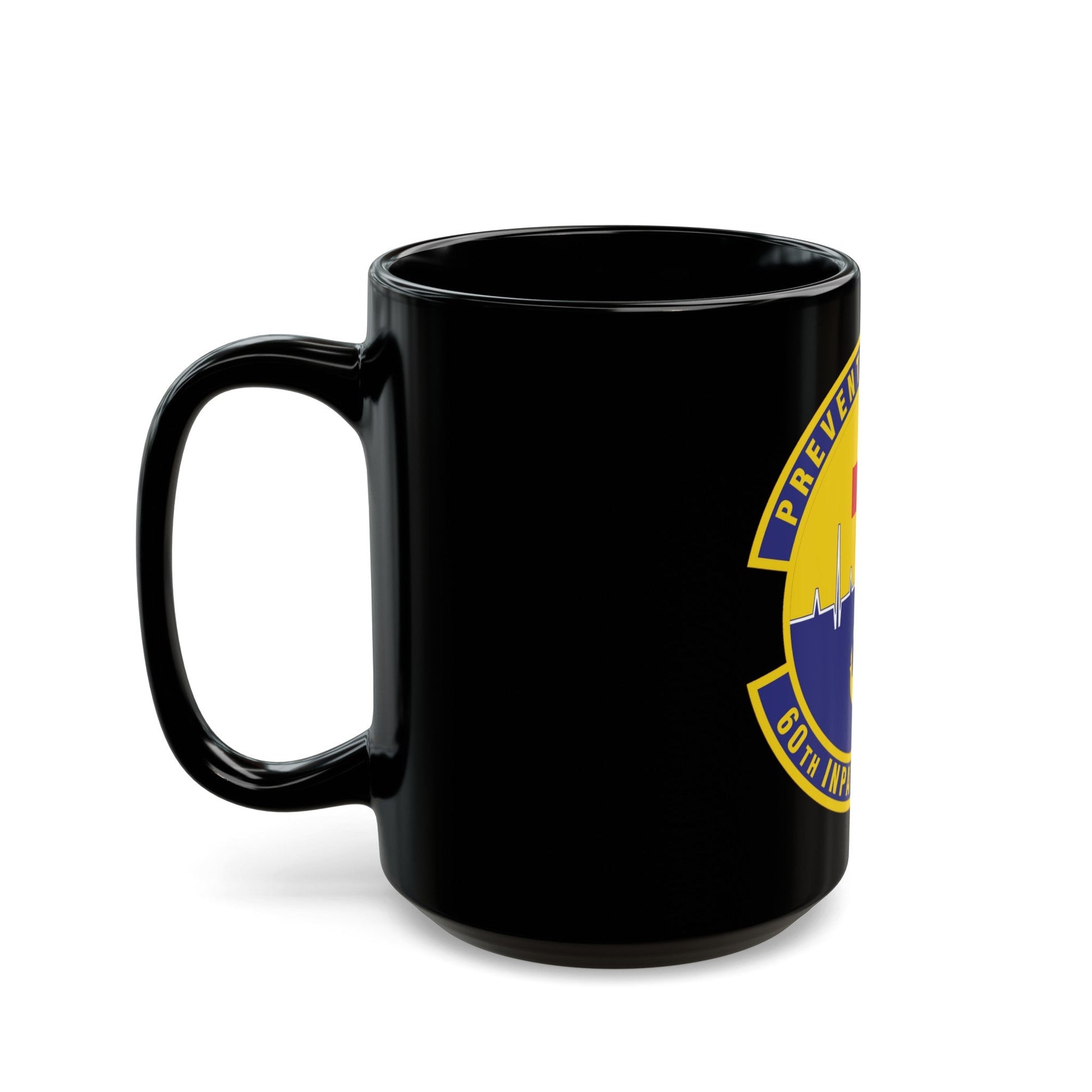 60th Inpatient Operations Squadron (U.S. Air Force) Black Coffee Mug-The Sticker Space