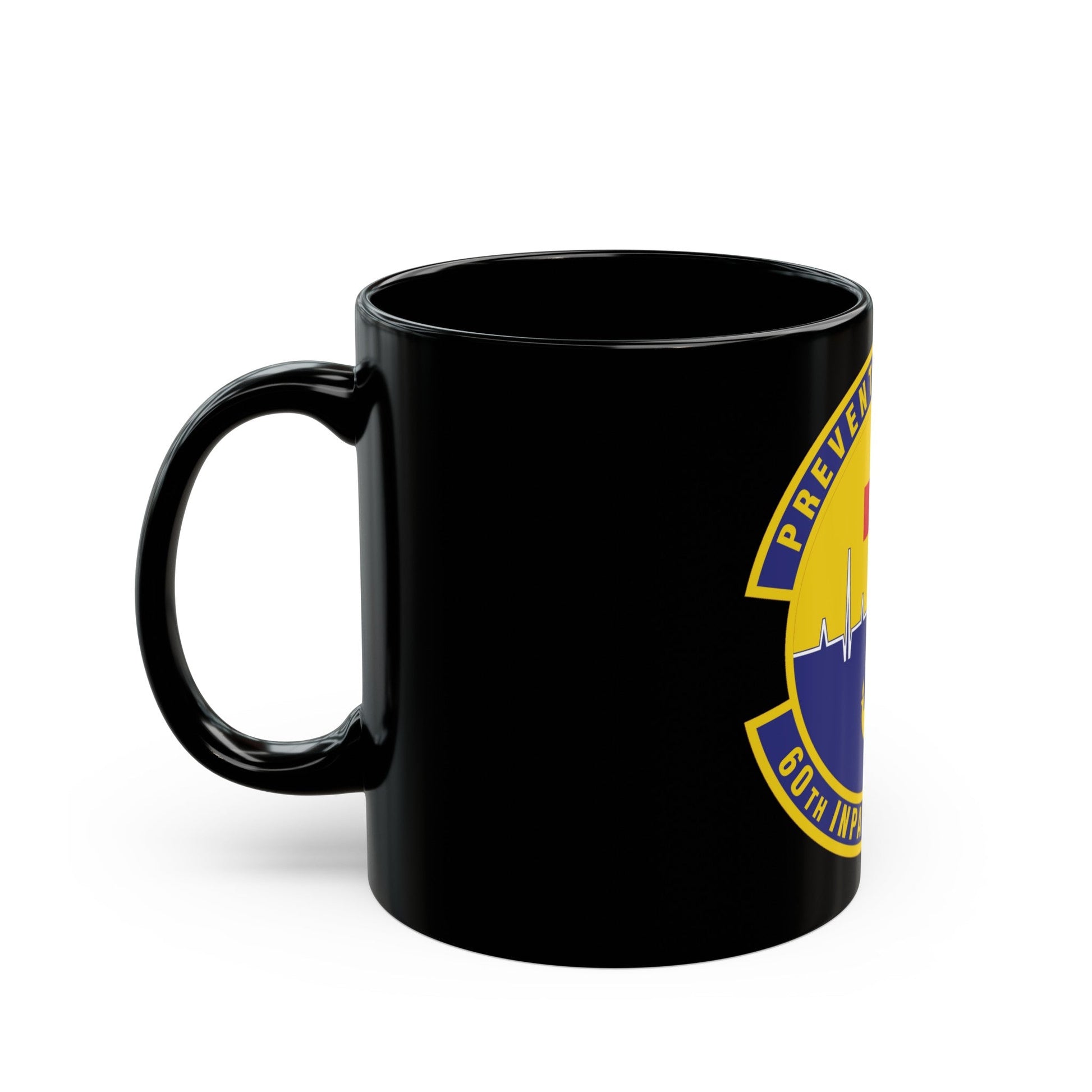 60th Inpatient Operations Squadron (U.S. Air Force) Black Coffee Mug-The Sticker Space