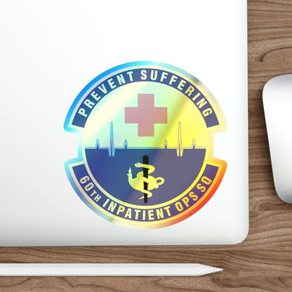 60th Inpatient Operations Squadron (U.S. Air Force) Holographic STICKER Die-Cut Vinyl Decal-The Sticker Space