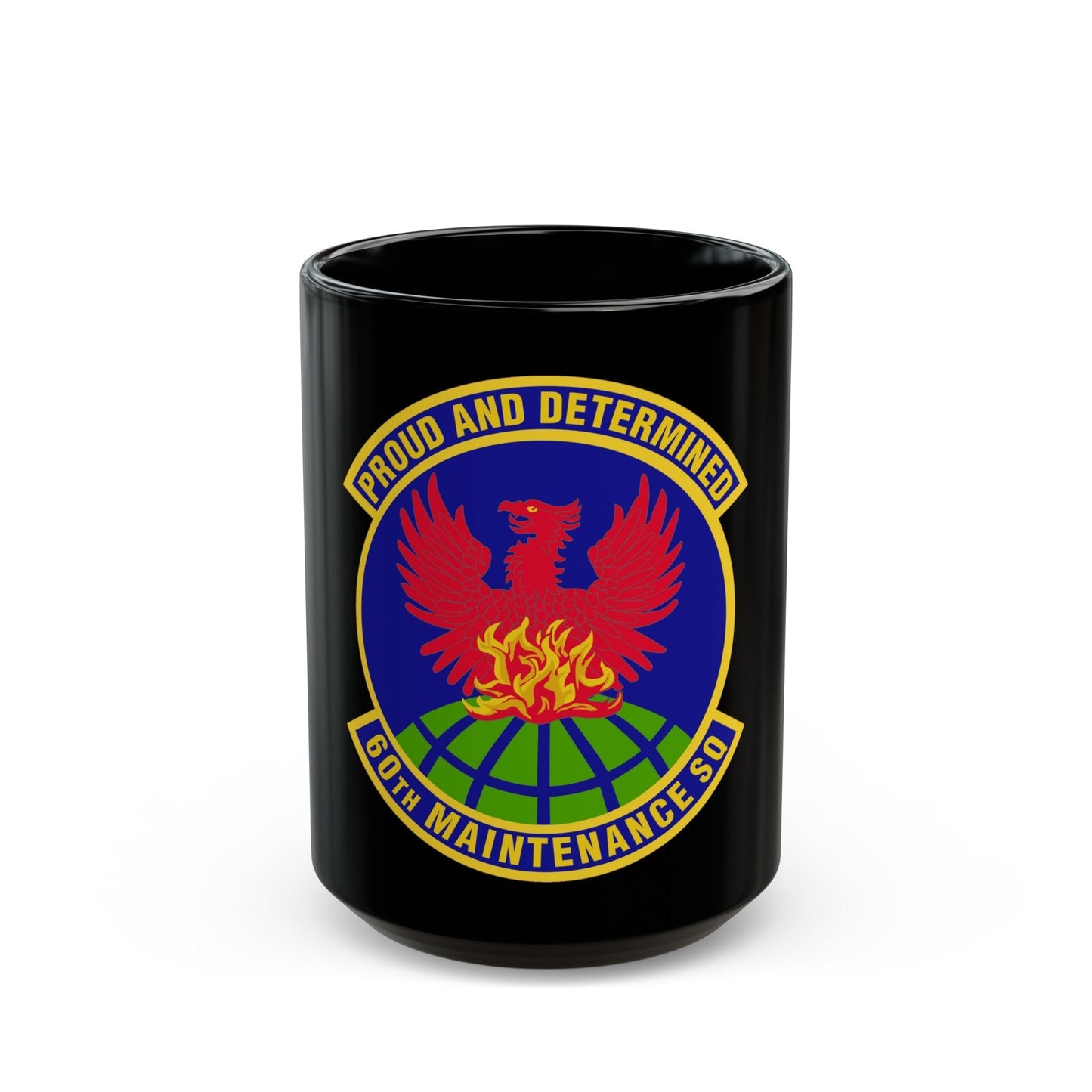 60th Maintenance Squadron (U.S. Air Force) Black Coffee Mug-15oz-The Sticker Space