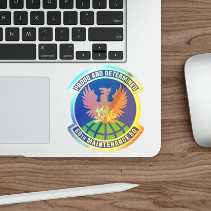 60th Maintenance Squadron (U.S. Air Force) Holographic STICKER Die-Cut Vinyl Decal-The Sticker Space