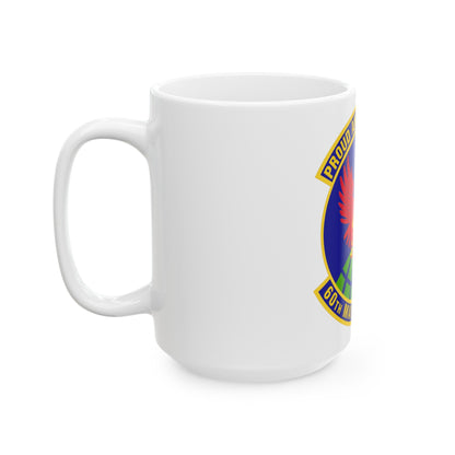 60th Maintenance Squadron (U.S. Air Force) White Coffee Mug-The Sticker Space