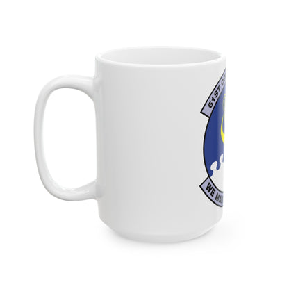 61 Communications Squadron AFSPC (U.S. Air Force) White Coffee Mug-The Sticker Space