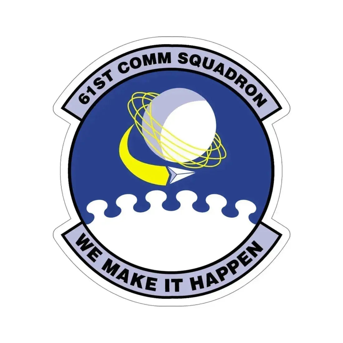 61 Communications Squadron AFSPC (U.S. Air Force) STICKER Vinyl Die-Cut Decal 5 Inch - The Sticker Space
