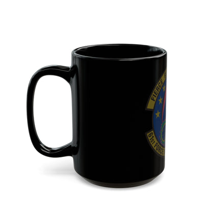 61 Force Support Squadron AFSPC (U.S. Air Force) Black Coffee Mug-The Sticker Space