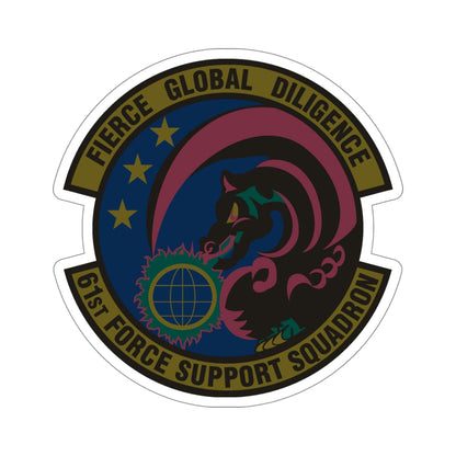 61 Force Support Squadron AFSPC (U.S. Air Force) STICKER Vinyl Die-Cut Decal-6 Inch-The Sticker Space