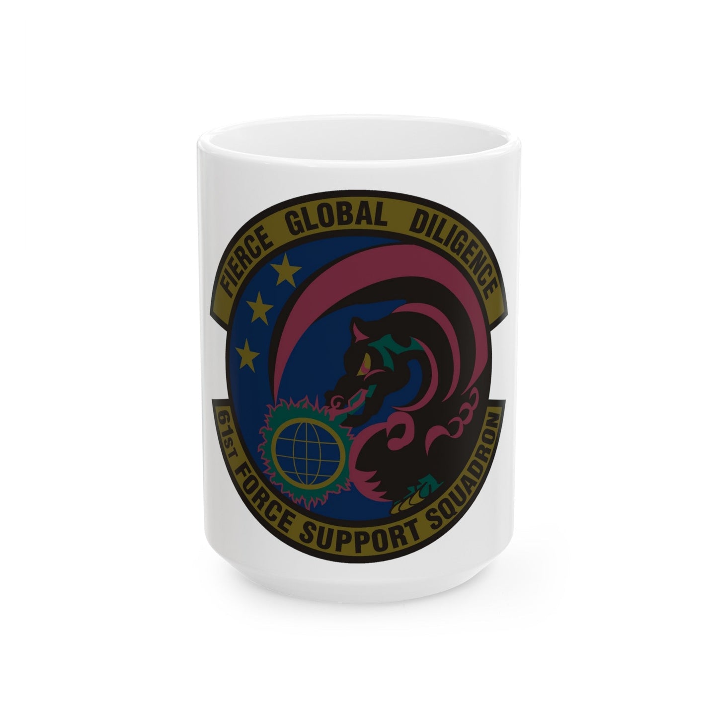 61 Force Support Squadron AFSPC (U.S. Air Force) White Coffee Mug-15oz-The Sticker Space