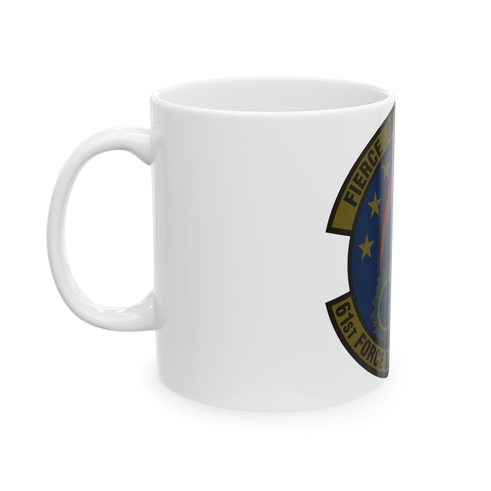 61 Force Support Squadron AFSPC (U.S. Air Force) White Coffee Mug-The Sticker Space