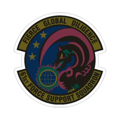 61 Force Support Squadron AFSPC (U.S. Air Force) STICKER Vinyl Die-Cut Decal 2 Inch - The Sticker Space