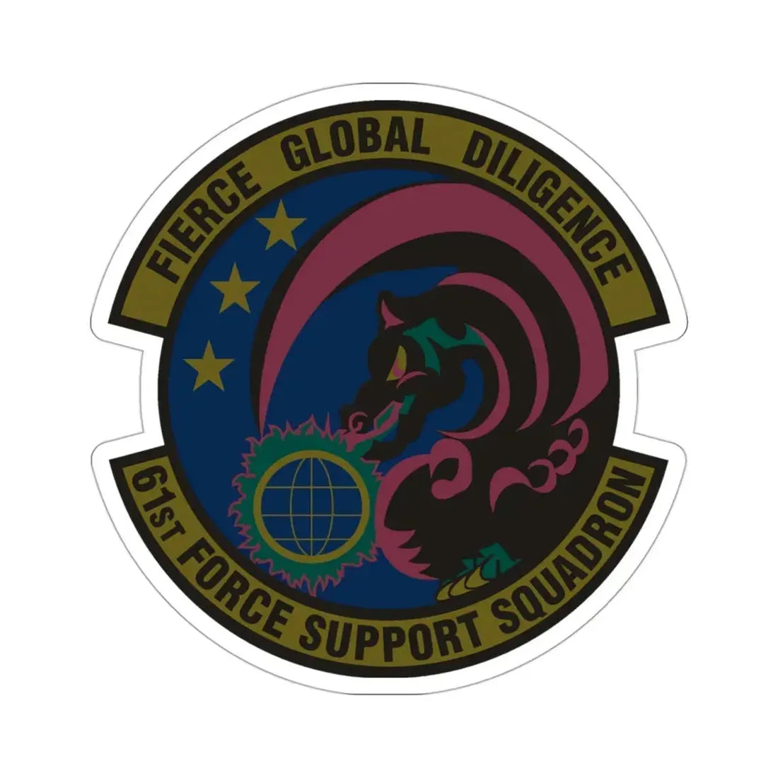 61 Force Support Squadron AFSPC (U.S. Air Force) STICKER Vinyl Die-Cut Decal - The Sticker Space