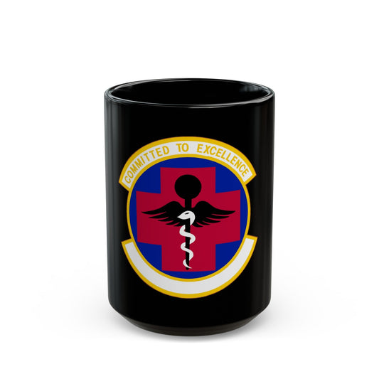 61 Medical Squadron AFSPC (U.S. Air Force) Black Coffee Mug-15oz-The Sticker Space