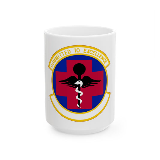 61 Medical Squadron AFSPC (U.S. Air Force) White Coffee Mug-15oz-The Sticker Space