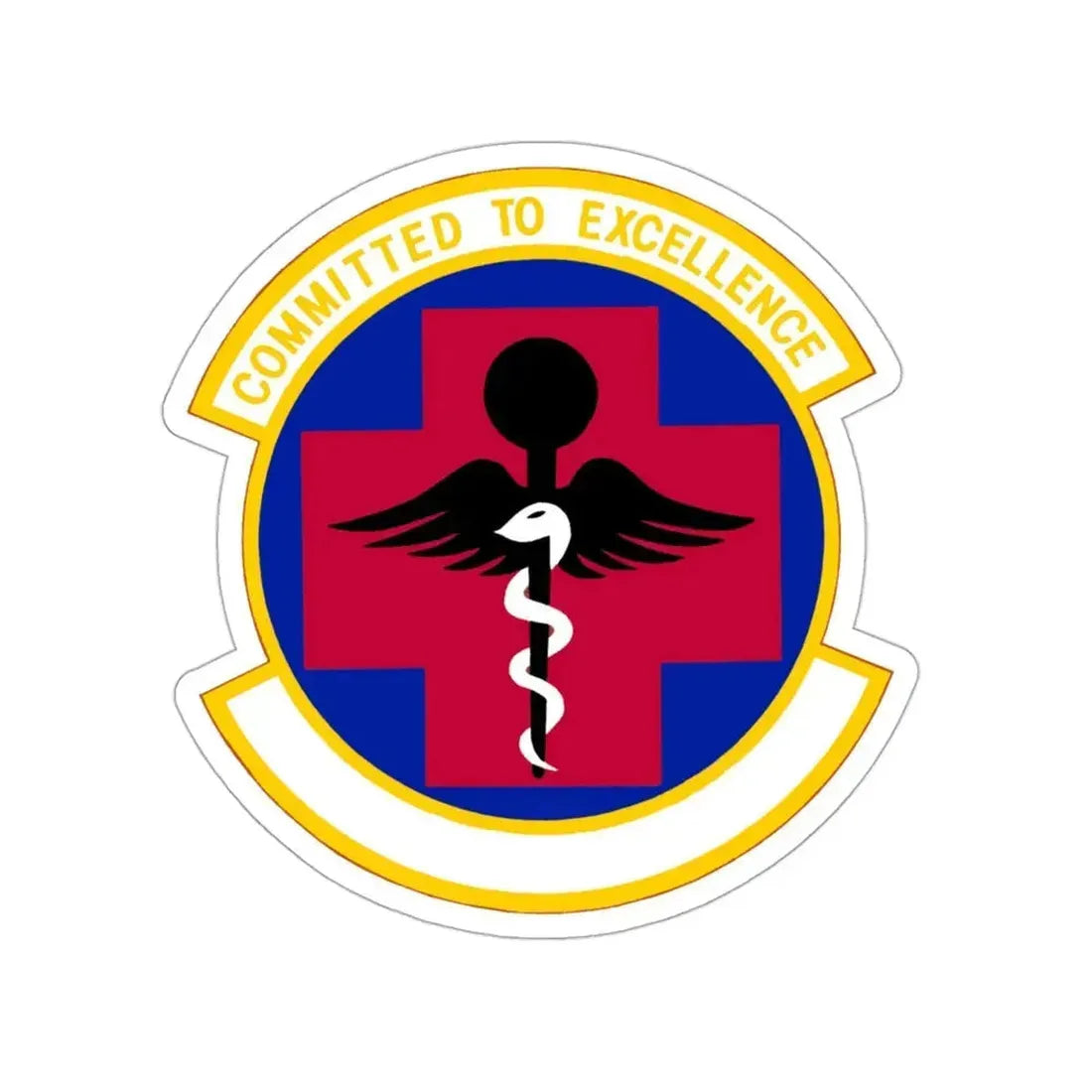 61 Medical Squadron AFSPC (U.S. Air Force) STICKER Vinyl Die-Cut Decal 3 Inch - The Sticker Space