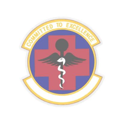 61 Medical Squadron AFSPC (U.S. Air Force) STICKER Vinyl Kiss-Cut Decal 2 Inch Transparent - The Sticker Space