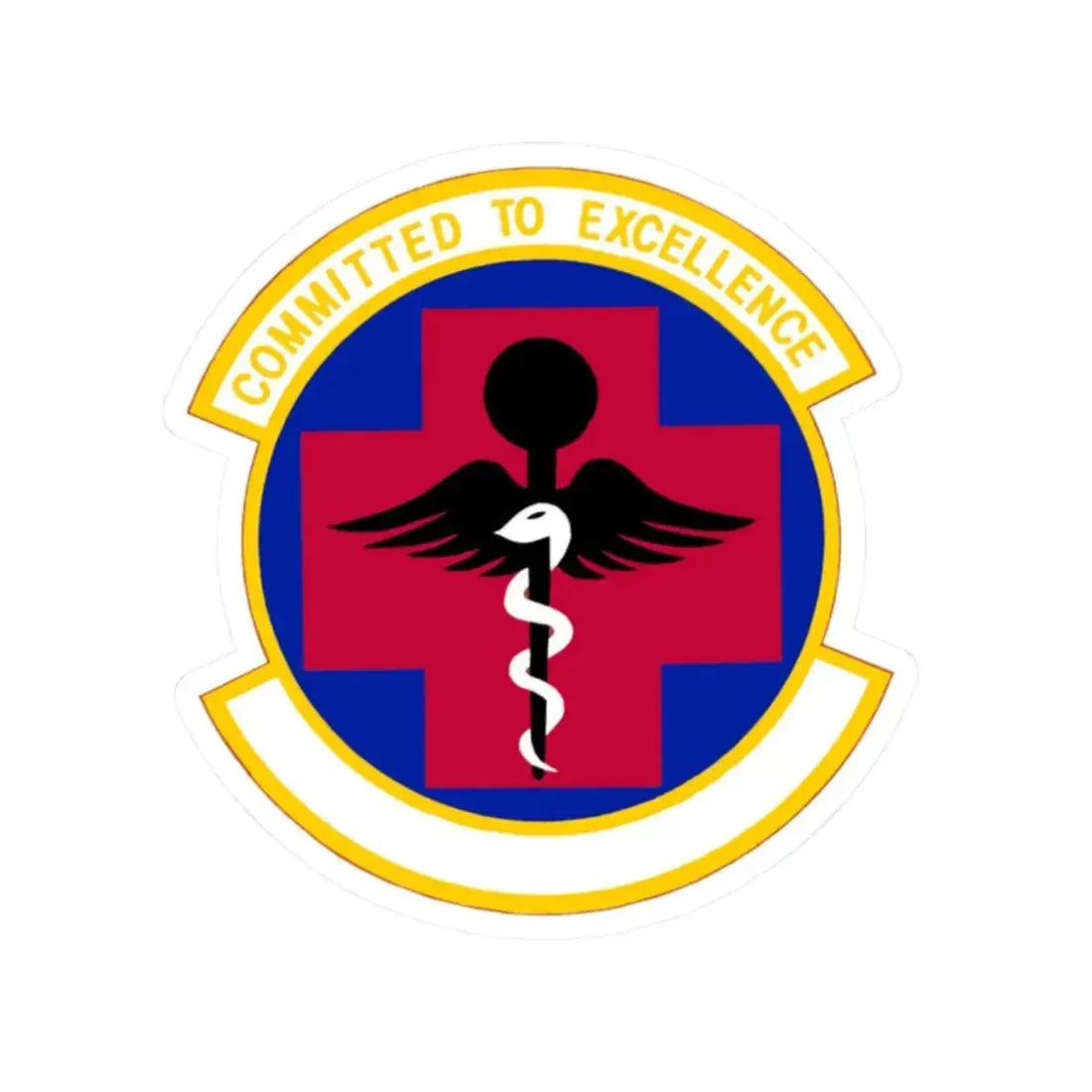 61 Medical Squadron AFSPC (U.S. Air Force) STICKER Vinyl Kiss-Cut Decal 2 Inch White - The Sticker Space