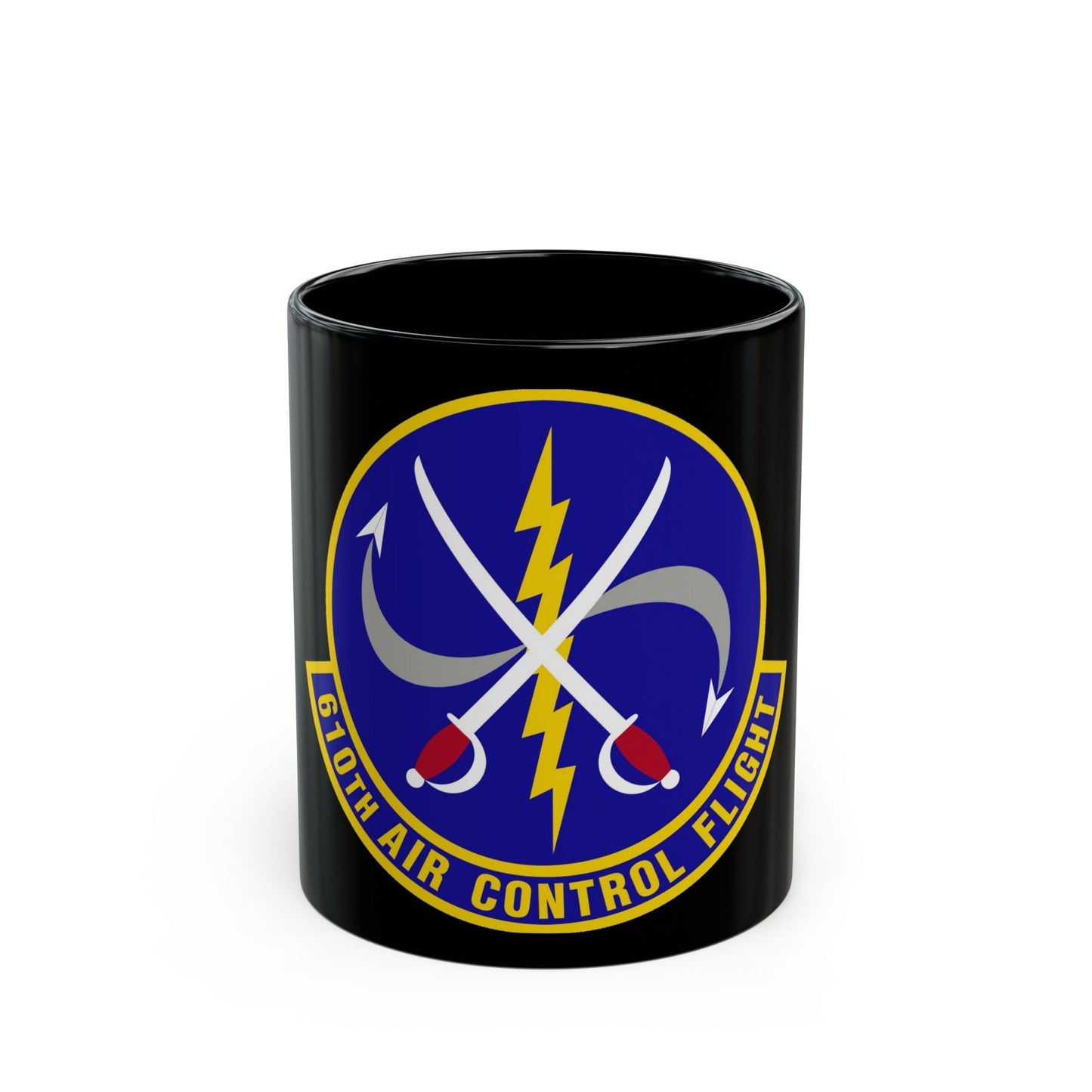 610 Air Control Flight PACAF (U.S. Air Force) Black Coffee Mug-11oz-The Sticker Space