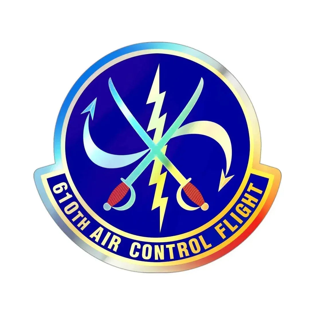 610 Air Control Flight PACAF (U.S. Air Force) Holographic STICKER Die-Cut Vinyl Decal - The Sticker Space
