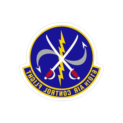 610 Air Control Flight PACAF (U.S. Air Force) REVERSE PRINT Transparent Die-Cut STICKER 2 Inch Die-Cut Transparent - The Sticker Space