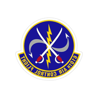 610 Air Control Flight PACAF (U.S. Air Force) REVERSE PRINT Transparent Die-Cut STICKER 4 Inch Die-Cut Transparent - The Sticker Space