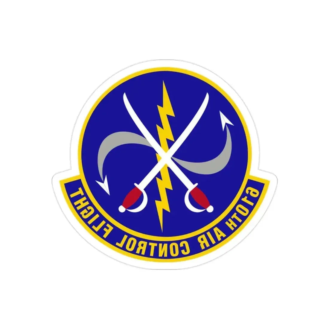 610 Air Control Flight PACAF (U.S. Air Force) REVERSE PRINT Transparent Die-Cut STICKER - The Sticker Space