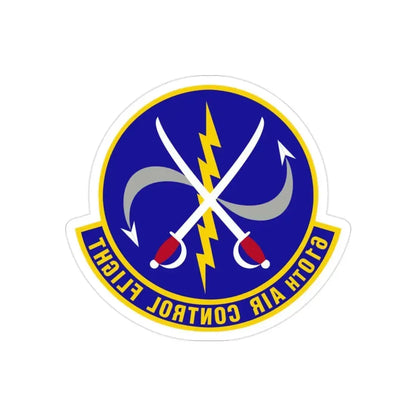 610 Air Control Flight PACAF (U.S. Air Force) REVERSE PRINT Transparent Die-Cut STICKER - The Sticker Space