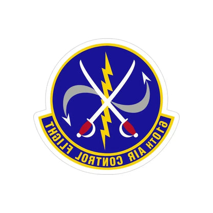 610 Air Control Flight PACAF (U.S. Air Force) REVERSE PRINT Transparent Die-Cut STICKER - The Sticker Space