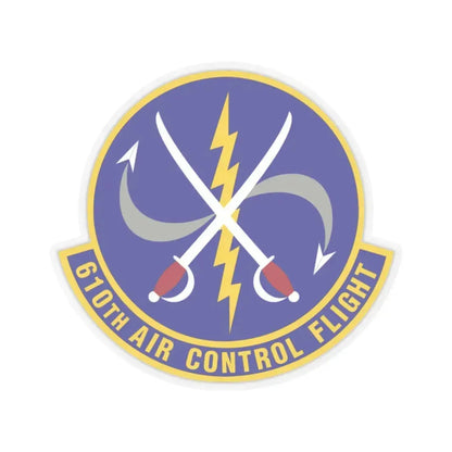 610 Air Control Flight PACAF (U.S. Air Force) STICKER Vinyl Kiss-Cut Decal 2 Inch Transparent - The Sticker Space