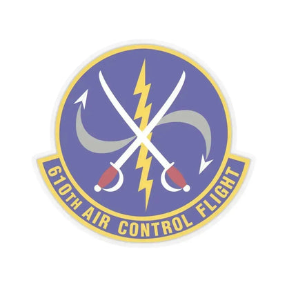 610 Air Control Flight PACAF (U.S. Air Force) STICKER Vinyl Kiss-Cut Decal 4 Inch Transparent - The Sticker Space