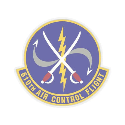 610 Air Control Flight PACAF (U.S. Air Force) STICKER Vinyl Kiss-Cut Decal 6 Inch Transparent - The Sticker Space
