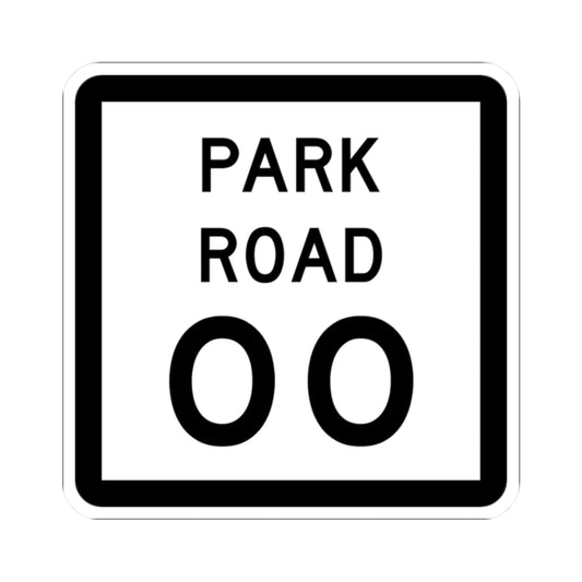 Texas Park Road 00 template (Texas) (Road Sign) STICKER Vinyl Kiss-Cut Decal