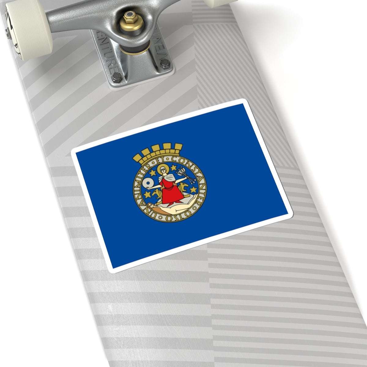 Flag of Oslo (Norway) STICKER Vinyl Kiss-Cut Decal