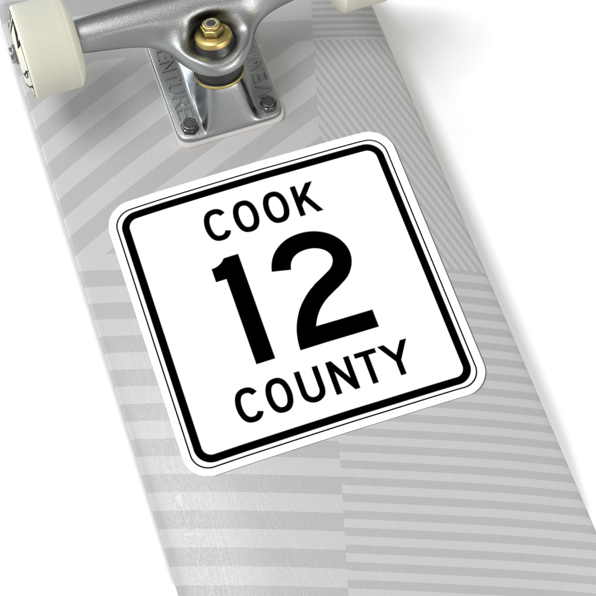 Cook County 12 MN (Minnesota) (Road Sign) STICKER Vinyl Kiss-Cut Decal