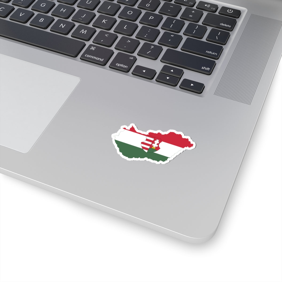 Flag-map of Hungary 1946-1947 (Hungary) STICKER Vinyl Kiss-Cut Decal