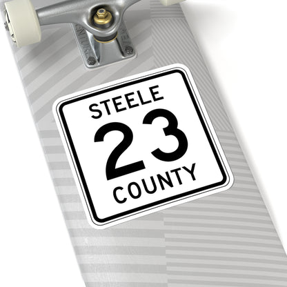 Steele County Route 23 MN (Minnesota) (Road Sign) STICKER Vinyl Kiss-Cut Decal