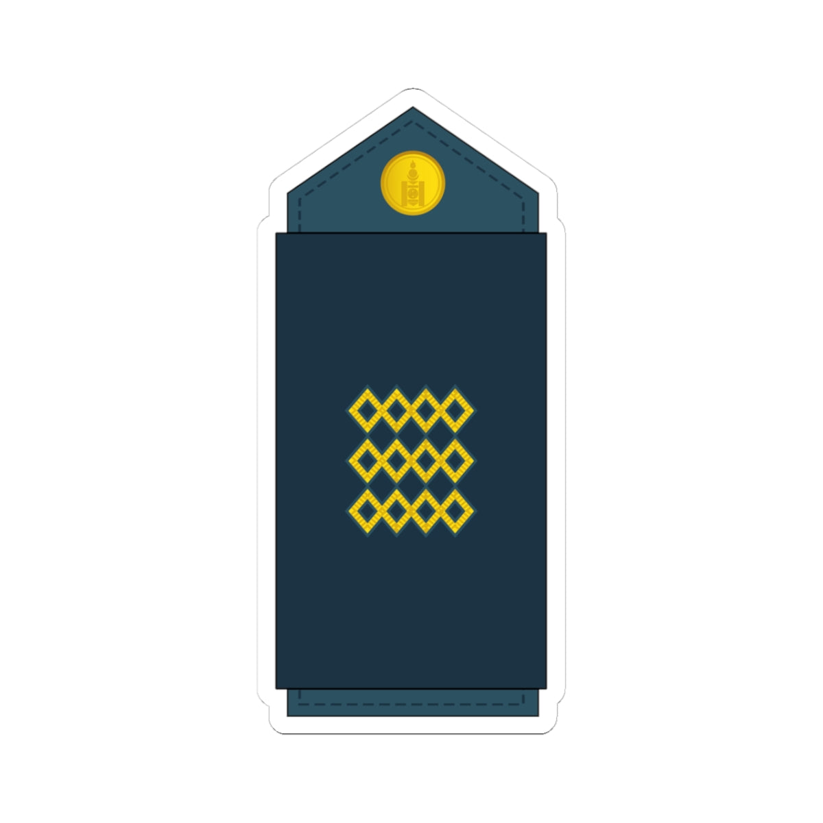 04.Mongolian Air Force SGT (Mongolia) (Military Rank) STICKER Vinyl Kiss-Cut Decal